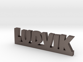 LUDVIK Lucky in Polished Bronzed Silver Steel