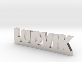 LUDVIK Lucky in Rhodium Plated Brass