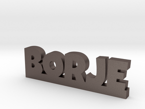 BORJE Lucky in Polished Bronzed Silver Steel