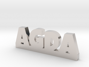 AGDA Lucky in Rhodium Plated Brass