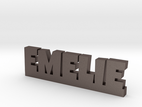 EMELIE Lucky in Polished Bronzed Silver Steel