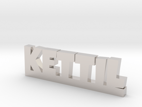 KETTIL Lucky in Rhodium Plated Brass