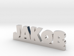 JAKOB Lucky in Rhodium Plated Brass