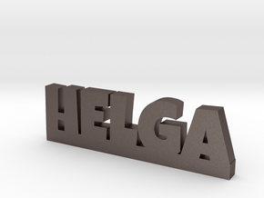 HELGA Lucky in Polished Bronzed Silver Steel
