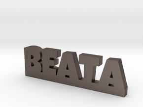 BEATA Lucky in Polished Bronzed Silver Steel