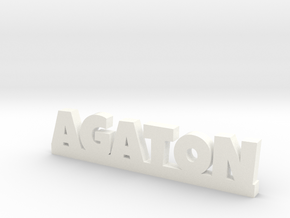 AGATON Lucky in White Processed Versatile Plastic