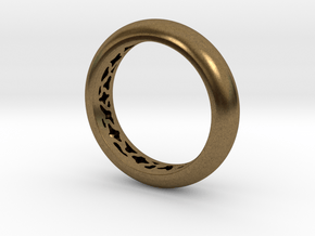 Pattern Ring  in Natural Bronze