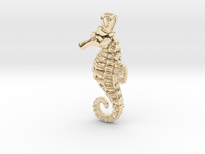 Seahorse Pendant in 14K Yellow Gold