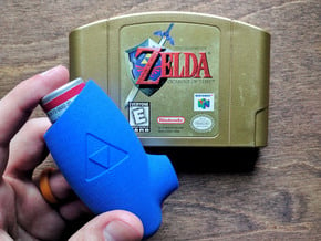 Ocarina Inhaler in Blue Processed Versatile Plastic