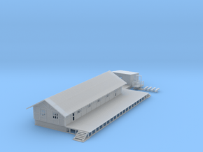 Logging Building Z Scale in Smooth Fine Detail Plastic