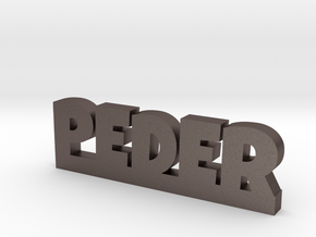 PEDER Lucky in Polished Bronzed Silver Steel