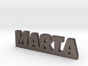 MARTA Lucky in Polished Bronzed Silver Steel
