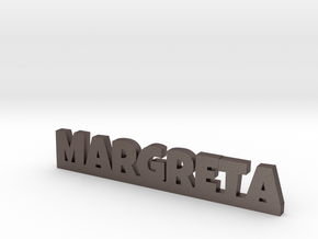 MARGRETA Lucky in Polished Bronzed Silver Steel