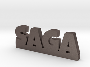 SAGA Lucky in Polished Bronzed Silver Steel