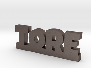 TORE Lucky in Polished Bronzed Silver Steel