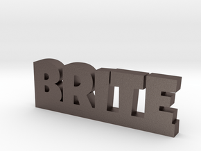 BRITE Lucky in Polished Bronzed Silver Steel