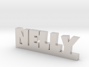 NELLY Lucky in Rhodium Plated Brass