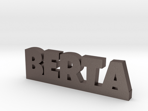 BERTA Lucky in Polished Bronzed Silver Steel
