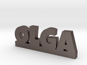 OLGA Lucky in Polished Bronzed Silver Steel