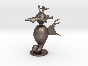 Kingdra in Polished Bronzed Silver Steel