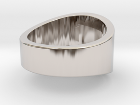 AMSA (chopstick assistant) - Thumb Ring in Rhodium Plated Brass