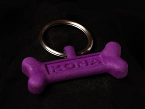Dog Tag - CustomMaker in Purple Processed Versatile Plastic