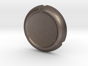 Kanoka disk in Polished Bronzed Silver Steel