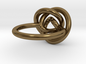 Infinity Knot Ring in Polished Bronze: 5 / 49