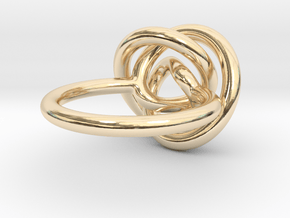 Infinity Knot Ring in 14K Yellow Gold: 5 / 49