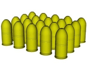 1/24 scale M-781 40x46mm grenades x 20 in Tan Fine Detail Plastic