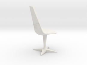 Swivel Chair (Star Trek Classic) in White Natural Versatile Plastic: 1:18