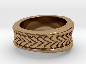 Spruce Ring S B in Polished Brass: 3 / 44
