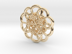 The Flower in 14k Gold Plated Brass