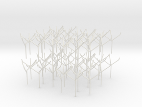 Architects Tree 2 scale 1-200-1-250 x60  in White Natural Versatile Plastic: 1:200