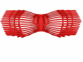 Bow tie  The Bones in Red Processed Versatile Plastic
