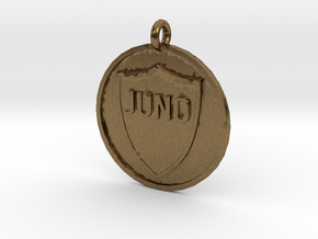 Juno's Pet Tag in Natural Bronze