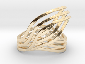 Leaves ring in 14K Yellow Gold