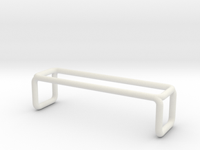 Bench 3 scale 1-100 in White Natural Versatile Plastic: 1:100