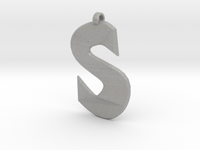 Distorted letter S in Aluminum