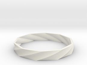 Bracelet TW in White Natural Versatile Plastic