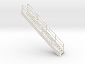 "HO Scale" - Ethanol Fill Station Stairway in White Natural Versatile Plastic