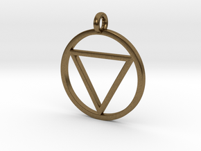 Naruto Jashin Pendant/Keyring (SMALL) in Natural Bronze