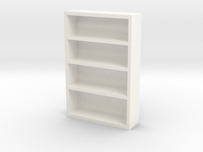 Bookcase in White Processed Versatile Plastic