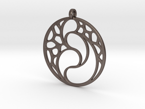 Guardian+pendant in Polished Bronzed Silver Steel