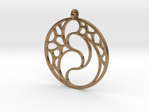 Guardian+pendant in Natural Brass