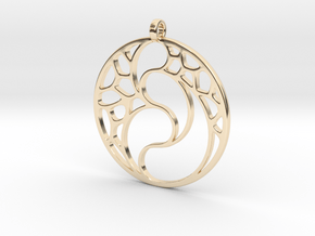 Guardian+pendant in 14k Gold Plated Brass