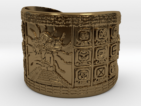 Mayan Bracelet in Polished Bronze