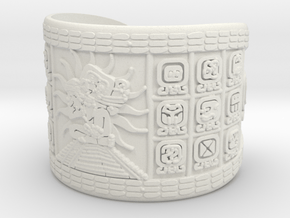 Mayan Bracelet in White Natural Versatile Plastic