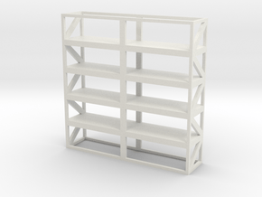 Industrial Shelf 5x5m scale 1-100 in White Natural Versatile Plastic: 1:100