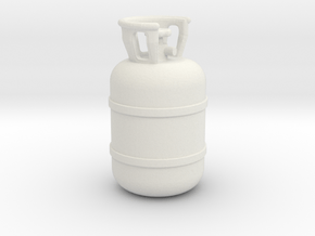1/20 Scale propane tank in White Natural Versatile Plastic